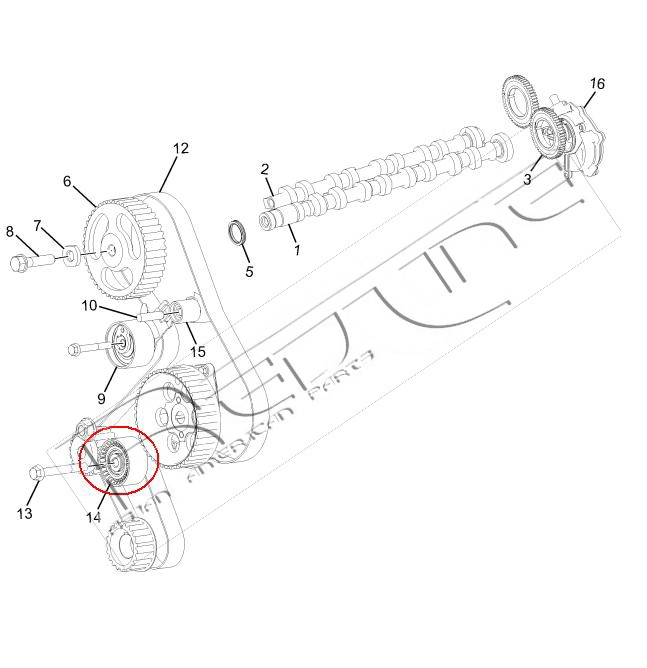 Tendicinghia, cinghia dentata REDLINE 13TA007