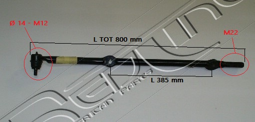 Barra sterzo REDLINE 40JE007