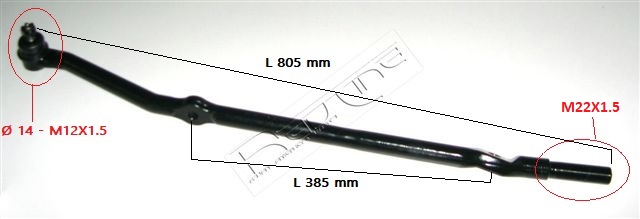 Barra sterzo REDLINE 40JE015