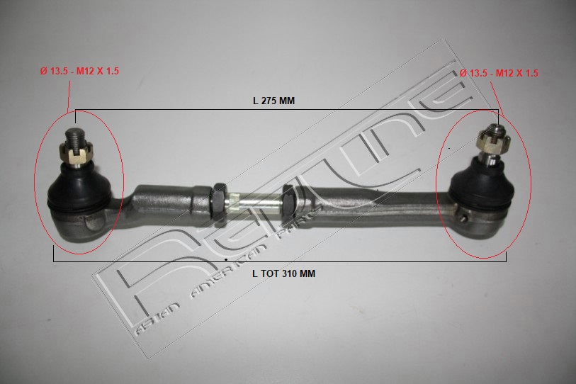 Testa barra d'accoppiamento REDLINE 40NI009