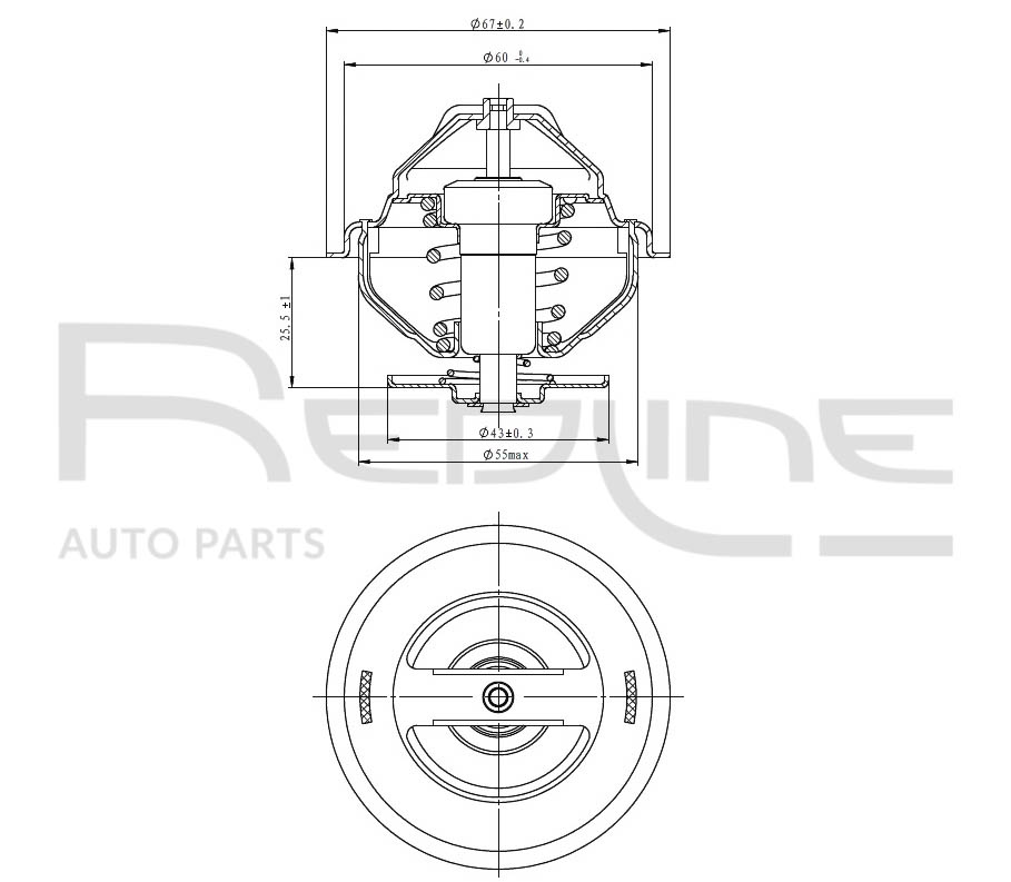 Termostato, refrigerante REDLINE 55CH000