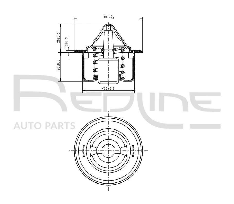 Termostato, refrigerante REDLINE 55CV000