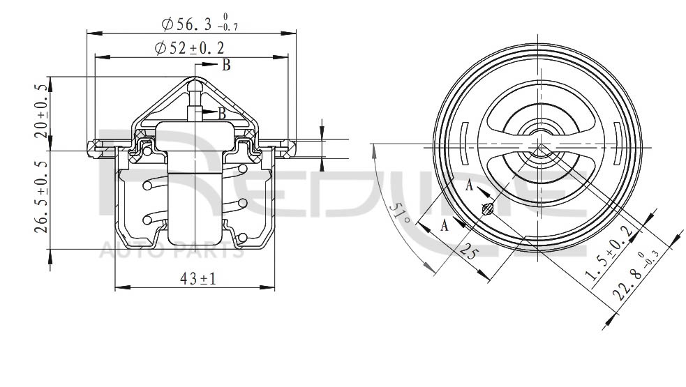 Termostato, refrigerante REDLINE 55KI005