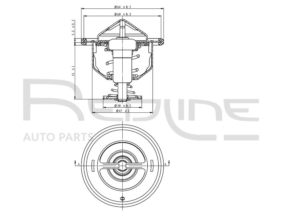 Termostato, refrigerante REDLINE 55TO001