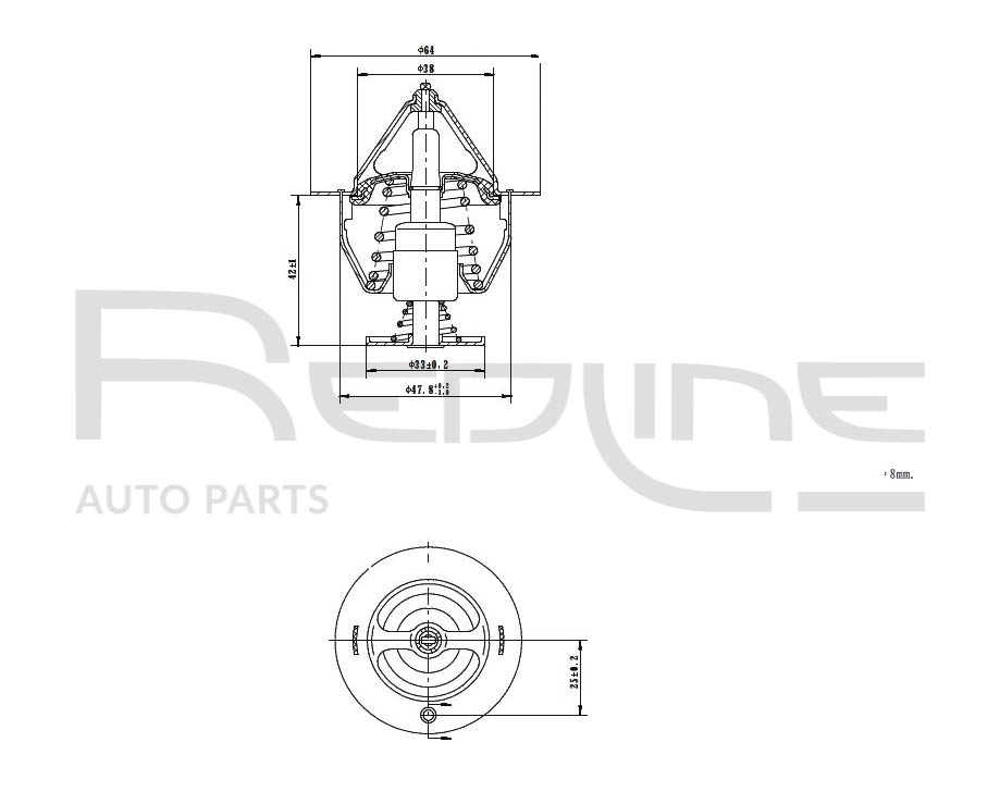 Termostato, refrigerante REDLINE 55TO005