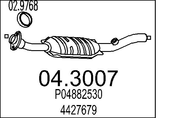 CATALIZZATORE CHRY.VOYAGER 2.5