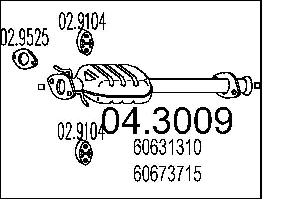 CATALIZZATORE ALFA.166 D
