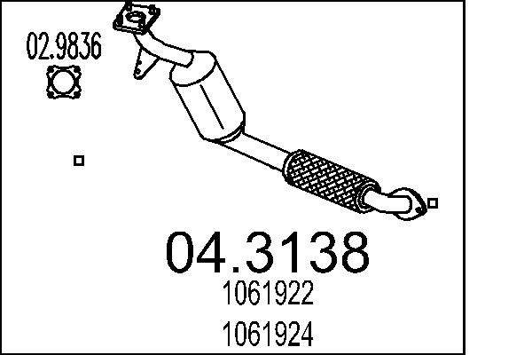 CATALIZZATORE FORD.FOCUS 1.8 TD