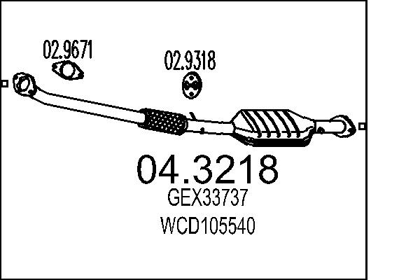 CATALIZZATORE ROVE.45 1.4