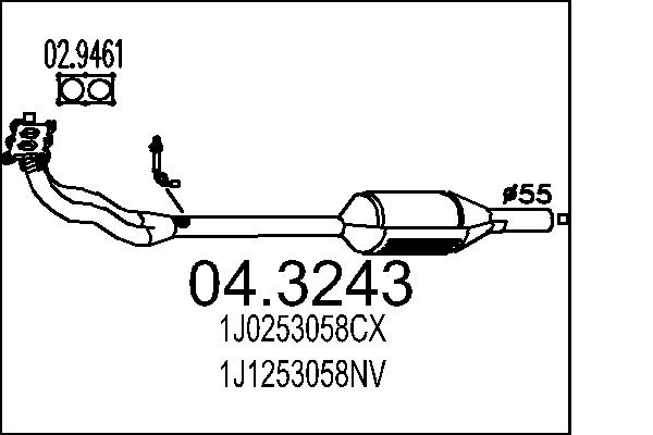 CATALIZZATORE SKOD.OCTAVIA 1.8 20V