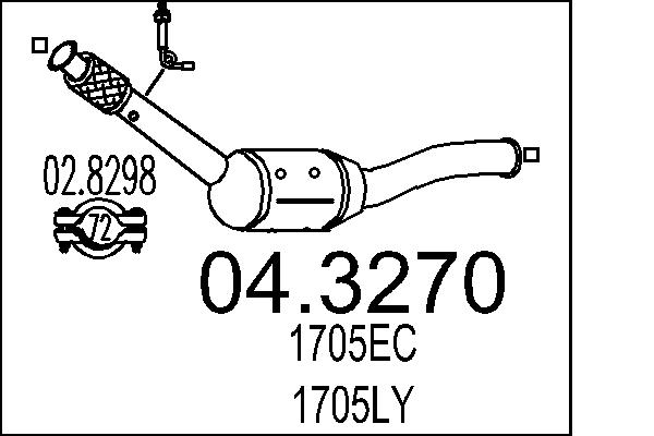 CATALIZZATORE PEUG.406 2.0I 16V