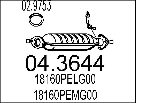 CATALIZZATORE HOND.HR-V 1.6