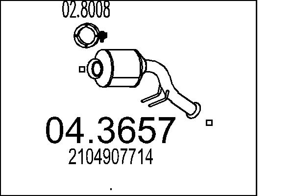 CATALIZZATORE MERC.C200 C220 CDI