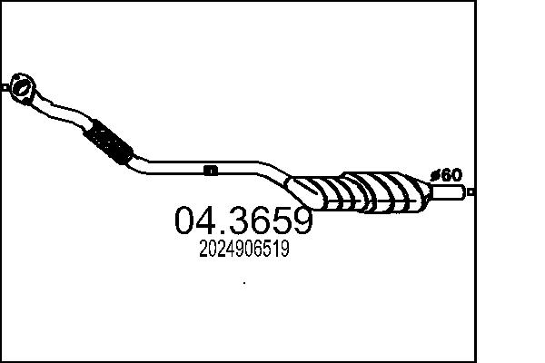 CATALIZZATORE MERC.C250 TD
