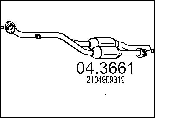 CATALIZZATORE MERC.E200 E240