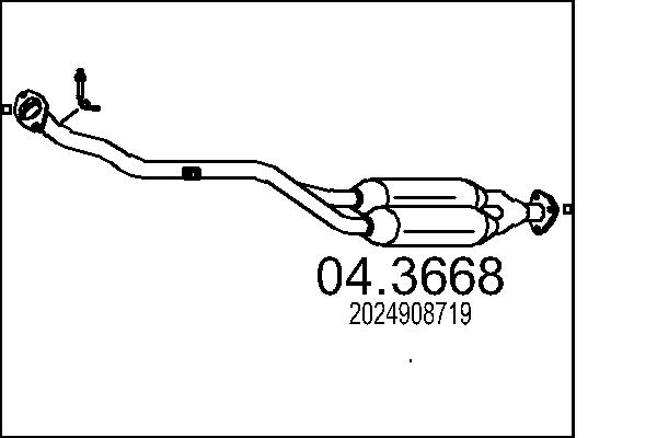 CATALIZZATORE MERC.C200 C230
