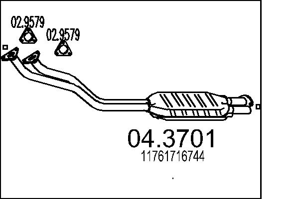 CATALIZZATORE BMW .320I E/30