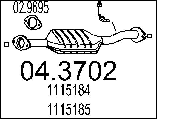 CATALIZZATORE FORD.MONDEO 1.8 16V
