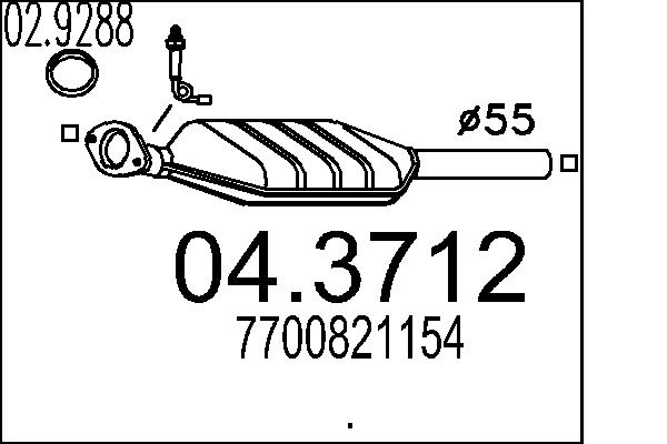 CATALIZZATORE RENA.SAFRANE 3.0I V6