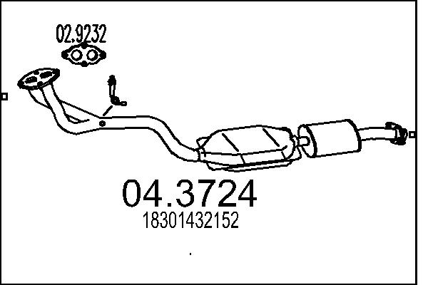 CATALIZZATORE BMW .316I 318I