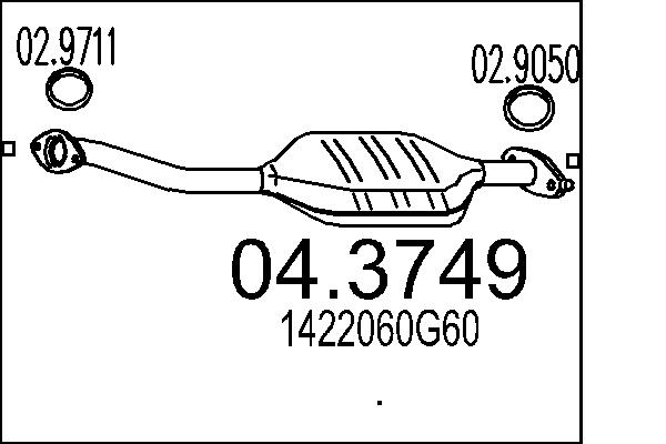 CATALIZZATORE SUZU.BALENO 1.3 I