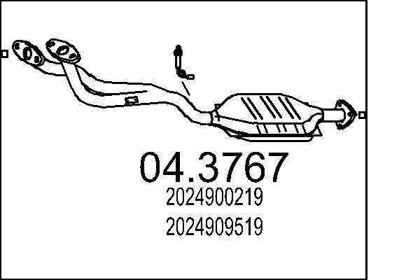 CATALIZZATORE MERC.C280