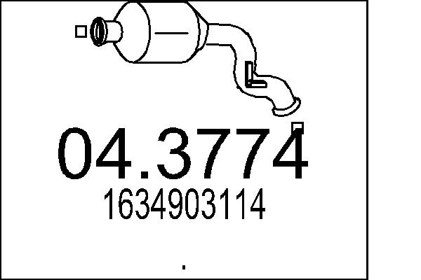 CATALIZZATORE MERC.ML270 CDI