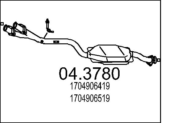 CATALIZZATORE MERC.SLK 230