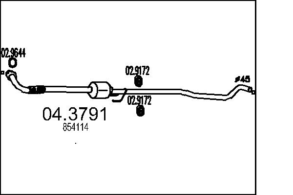 CATALIZZATORE OPEL.CORSA C 1.7 DTI