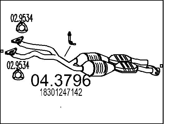 CATALIZZATORE BMW .325I 2.5