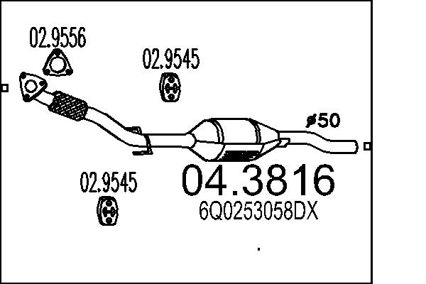 CATALIZZATORE SEAT.CORDOBA 1.9 D