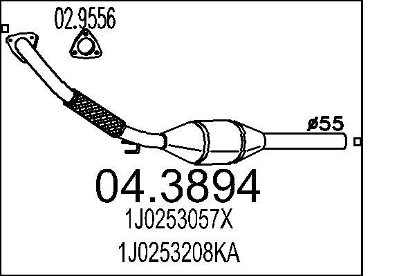 CATALIZZATORE AUDI.A3 1.9 TDI