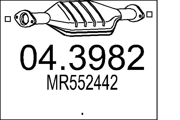 CATALIZZATORE MITS.PAJERO PININ 2.0