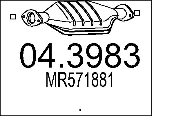 CATALIZZATORE MITS.PAJERO SPORT 2.5