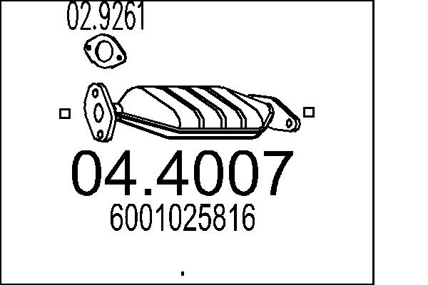 CATALIZZATORE RENA.CLIO I 2.0