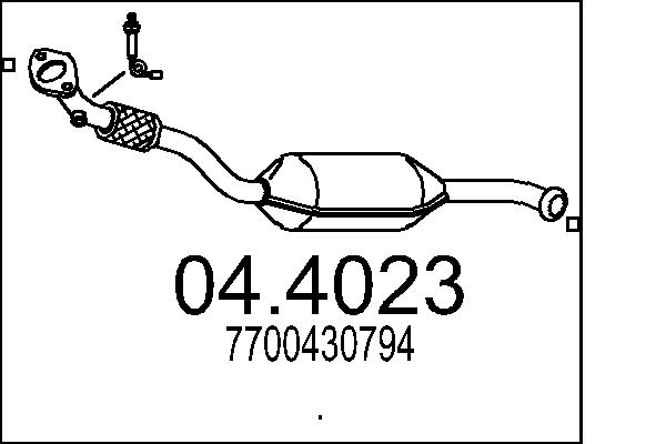 CATALIZZATORE RENA.TWINGO 1.2