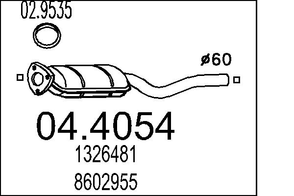 CATALIZZATORE VOLV.740 2.3