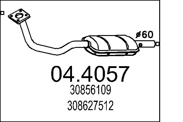 CATALIZZATORE VOLV.S40 1.9