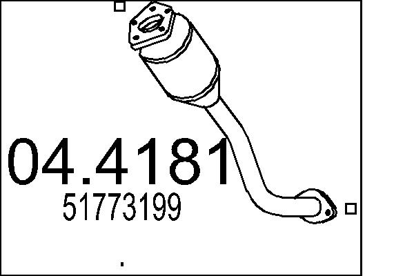 CATALIZZATORE FIAT.MULTIPLA 100 16V