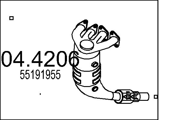 CATALIZZATORE FIAT.PANDA 1.2 4X4