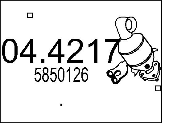 CATALIZZATORE OPEL.ASTRA H 1.9 CDTI