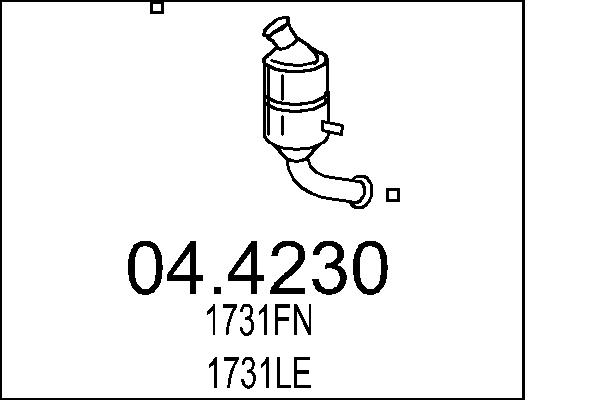 CATALIZZATORE PEUG.1007 1.4 HDI