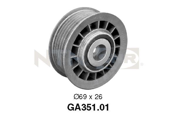 Galoppino/guidacinghia, cinghia poly-v NTN-SNR GA351.01
