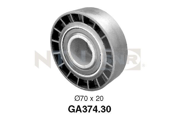 Galoppino/guidacinghia, cinghia poly-v NTN-SNR GA374.30