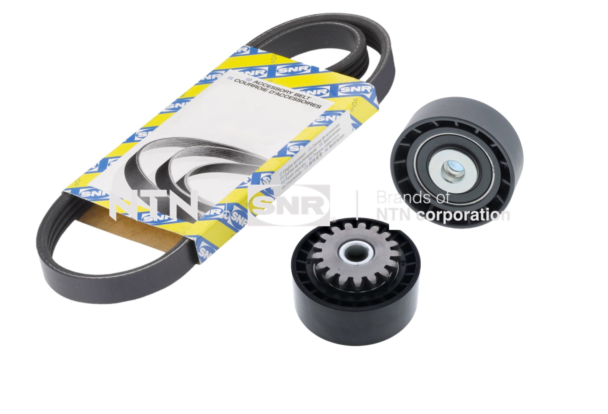 Kit cinghie poly-v NTN-SNR KA855.37