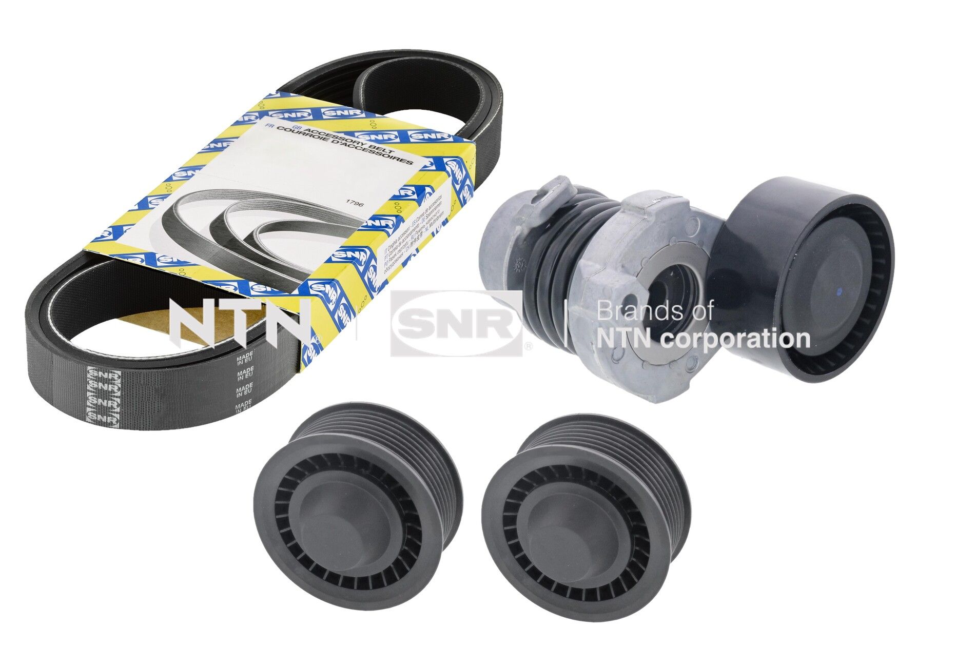 Kit cinghie poly-v NTN-SNR KA855.38