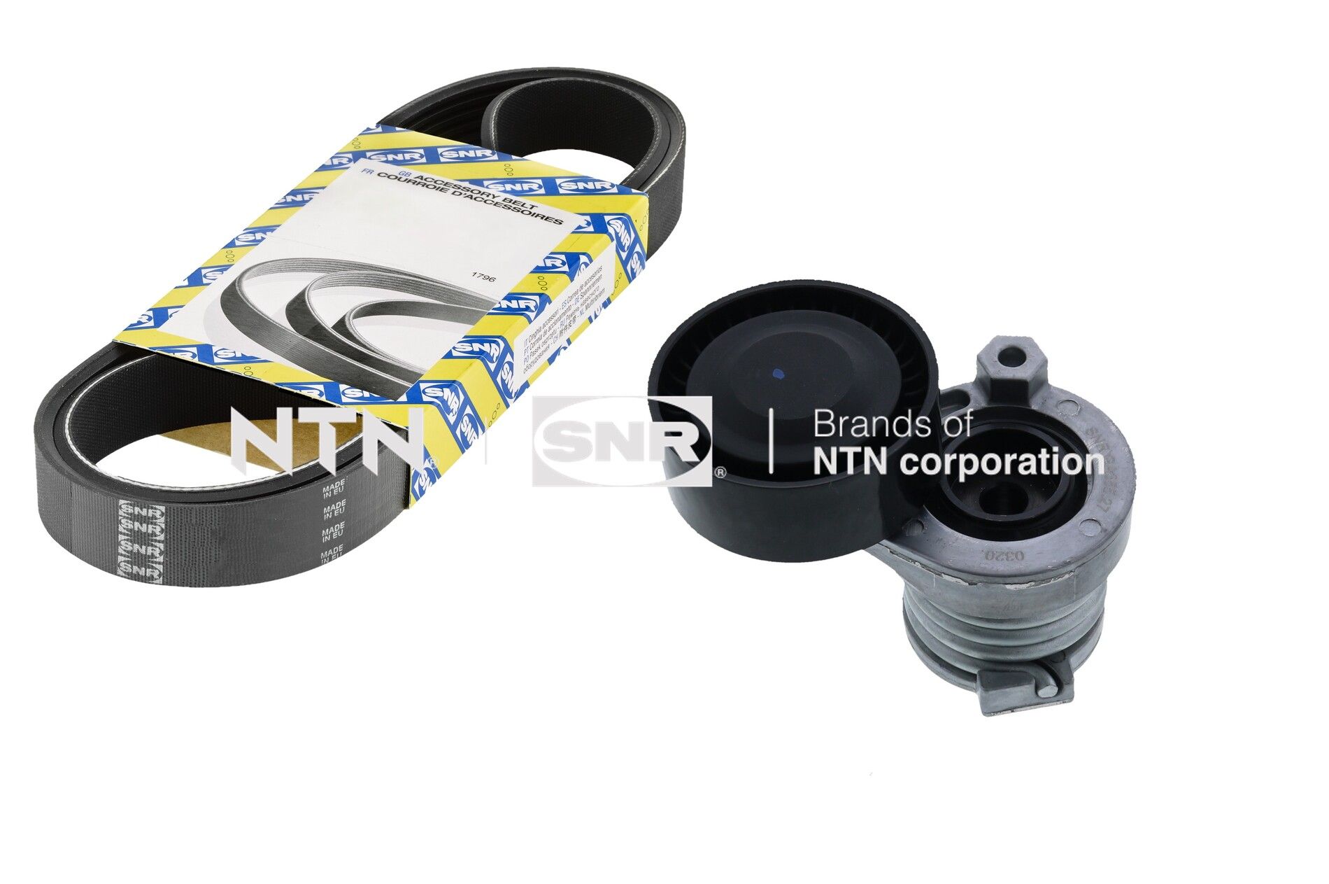 Kit cinghie poly-v NTN-SNR KA855.40