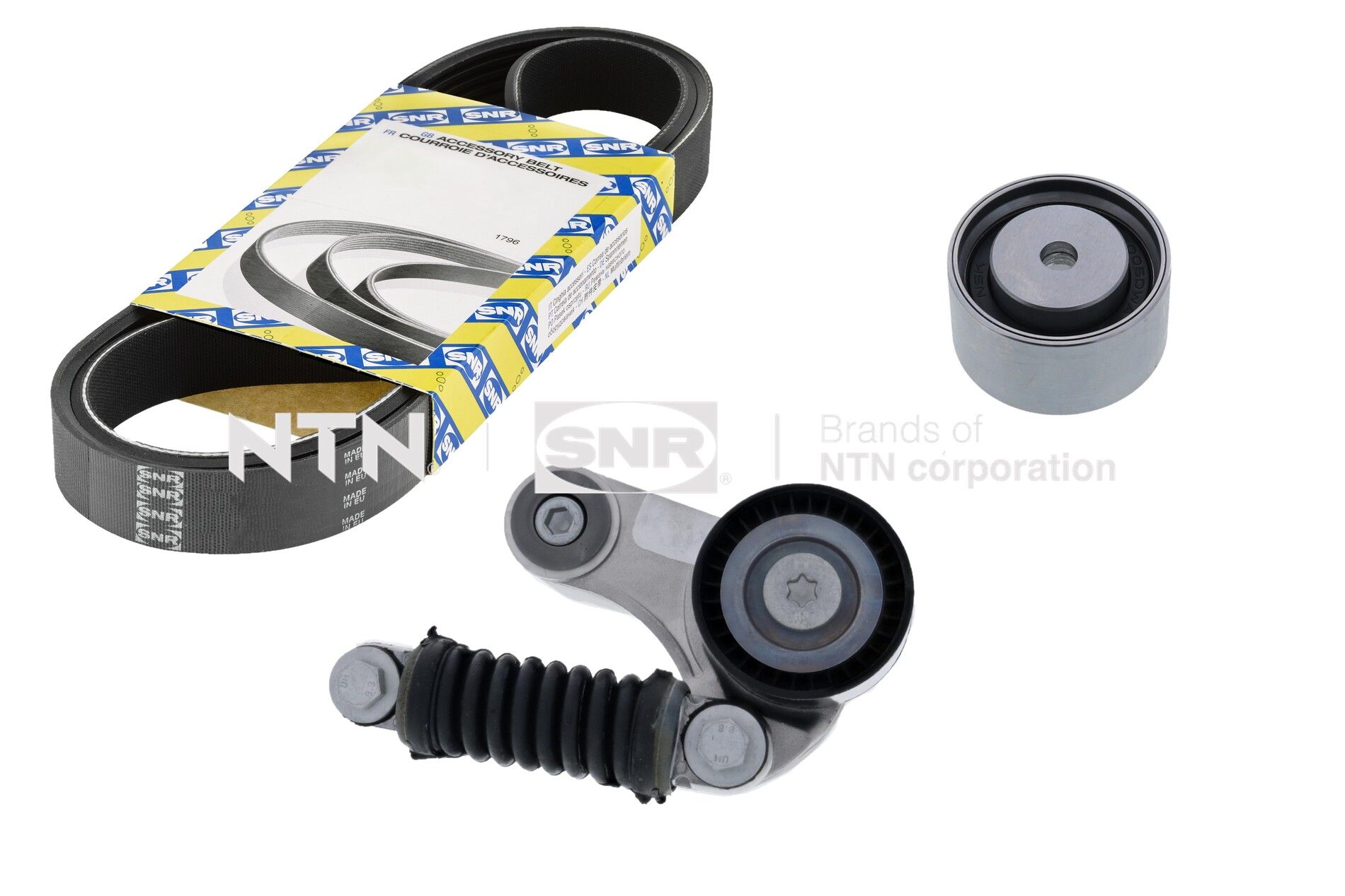 Kit cinghie poly-v NTN-SNR KA855.45