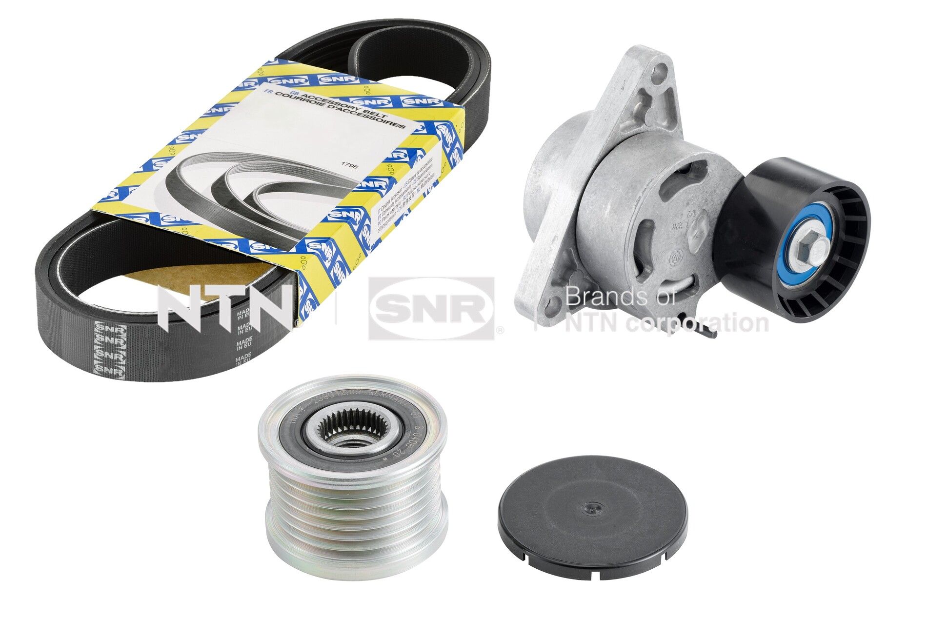 Kit cinghie poly-v NTN-SNR KA855.46