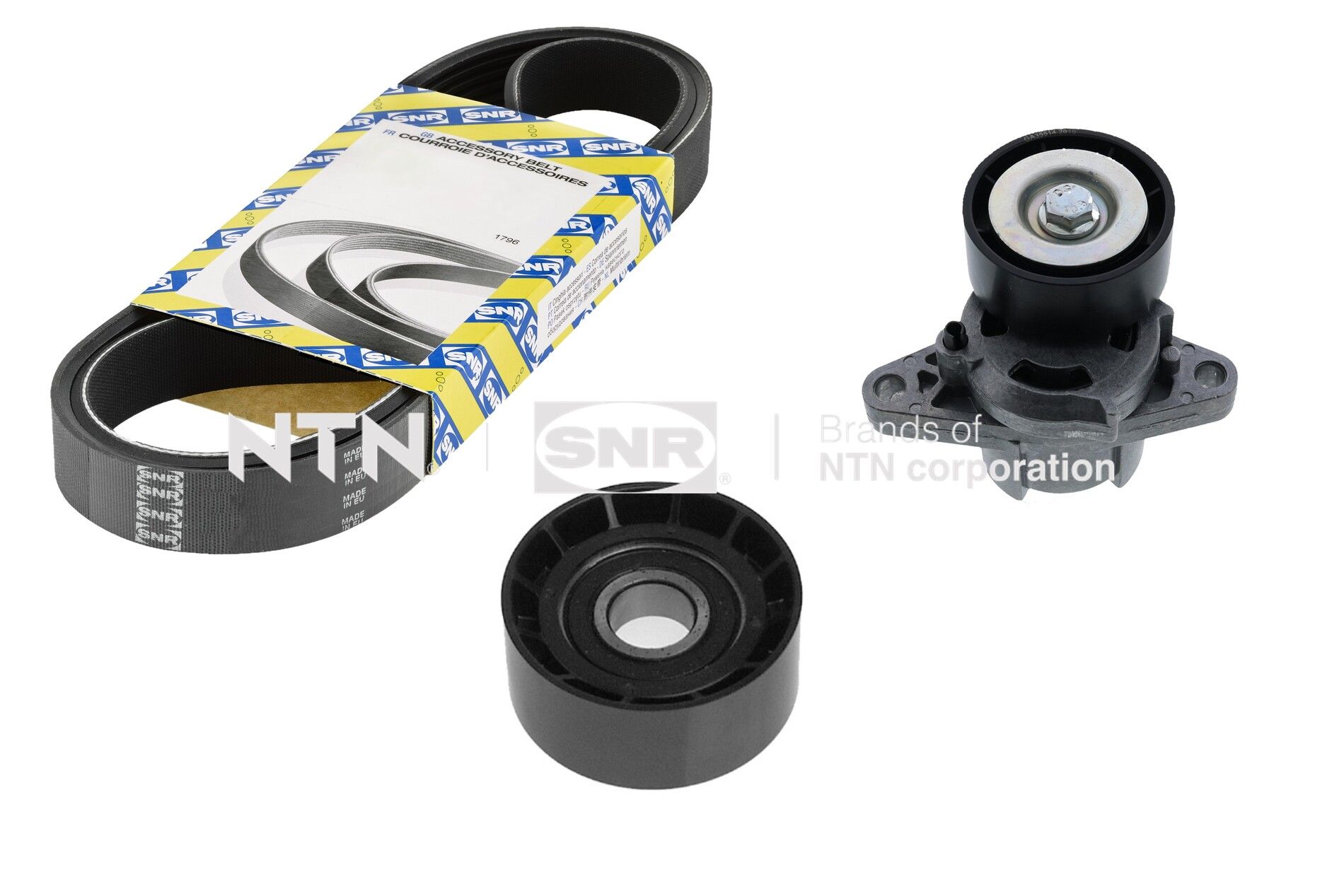 Kit cinghie poly-v NTN-SNR KA855.47